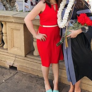 BB Dakota Orange sexy LAINE Strappy dress 10